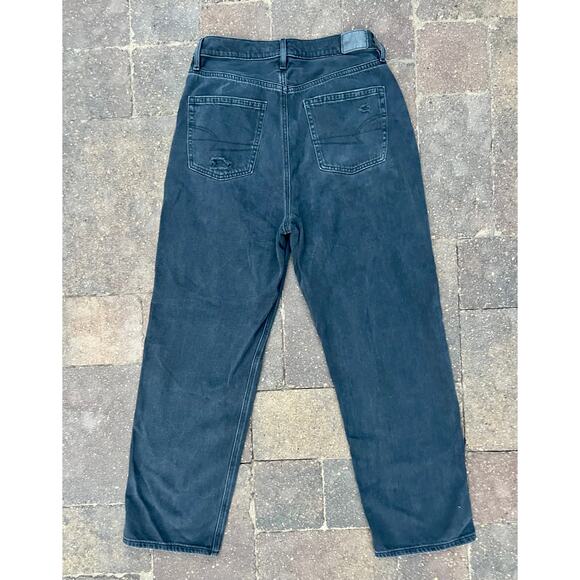 American Eagle high rise 90s retro boyfriend distressed jeans size 10x27 - Picture 4 of 5